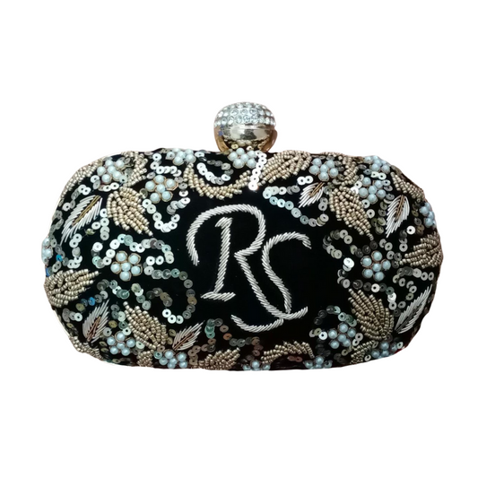 Embroidery Name Clutch