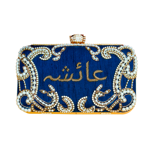 Embroidery Name Clutch