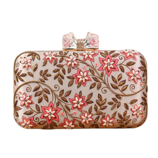 Printed Embroidery Party Clutch Bag for Women