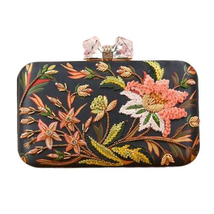 Printed Embroidery Party Clutch Bag for Women