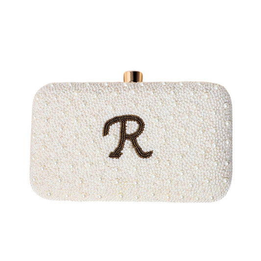 Embroidery Name Clutch