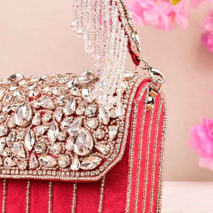 Crystal Embellished Handbag