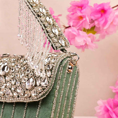 Crystal Embellished Handbag