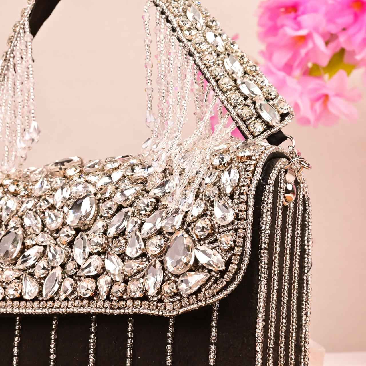 Crystal Embellished Handbag