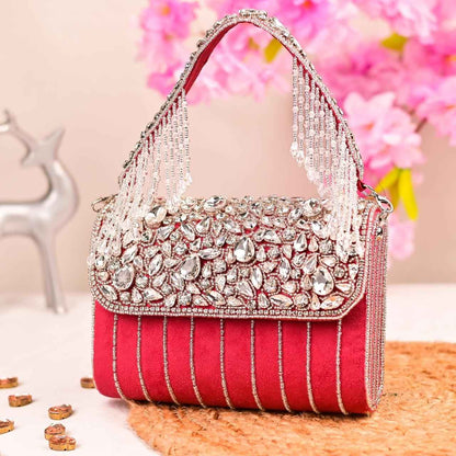 Crystal Embellished Handbag