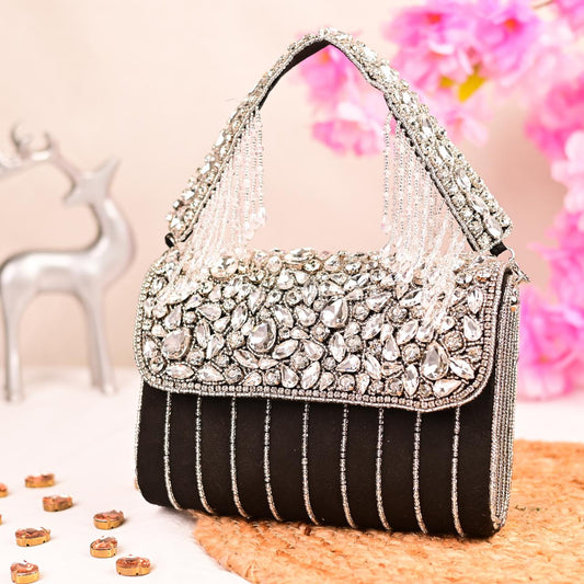 Crystal Embellished Handbag