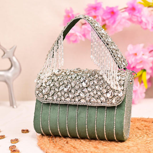 Crystal Embellished Handbag