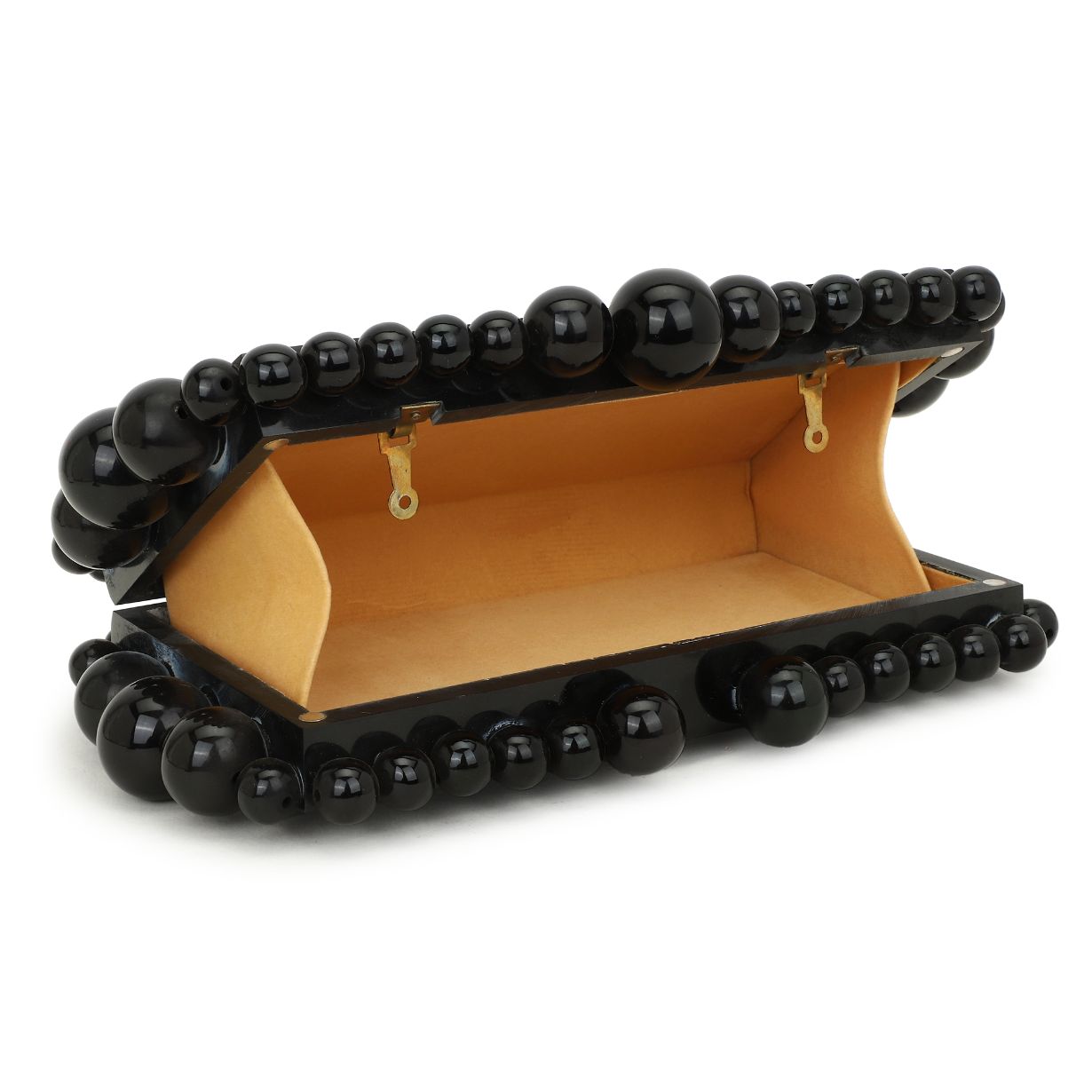 Black Designer Luxury Resin Ball Party Women Clutch Bag