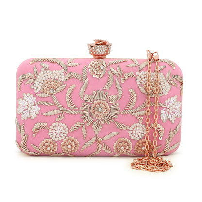 Bridal Customised Embroidery Name Women Clutch Bag