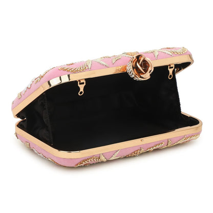 Bridal Customised Embroidery Name Women Clutch Bag