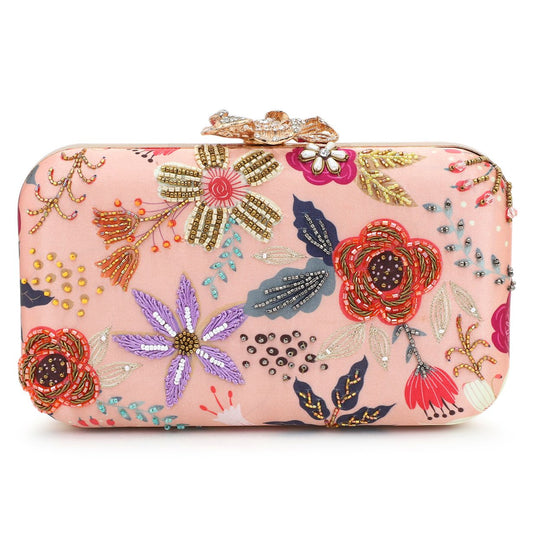 Printed Embroidery Party Clutch Bag for Women