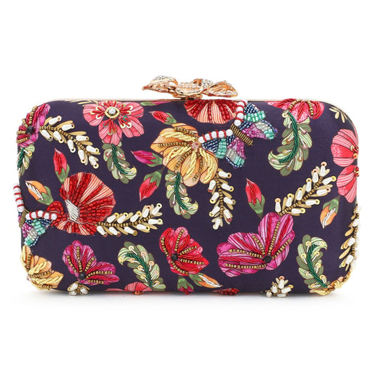 Printed Embroidery Party Clutch Bag for Women