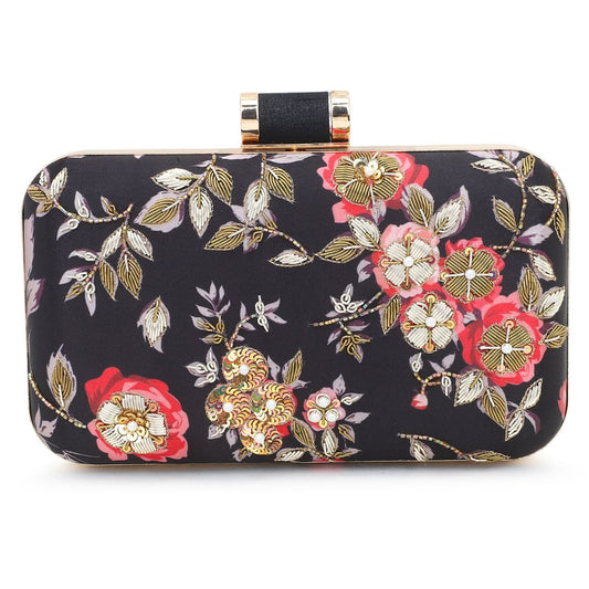 Printed Embroidery Party Clutch Bag for Women