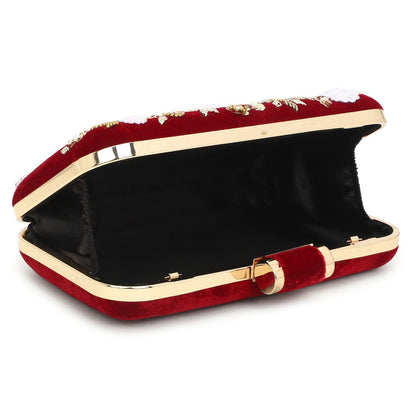 Customised Bridal Embroidery Name Women Clutch Bag