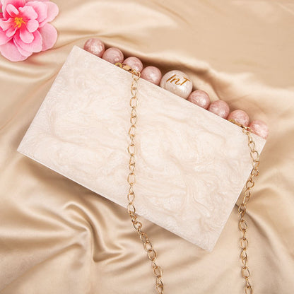 Indiaztrend Resin Ball PartyWomen Clutch Bag