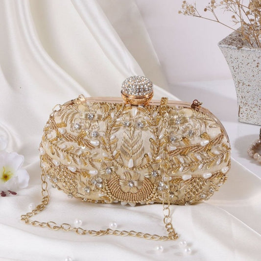 Designer Embroidery Bridal Clutch Bag