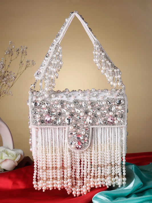 Tassel Box Party Clutch Bag