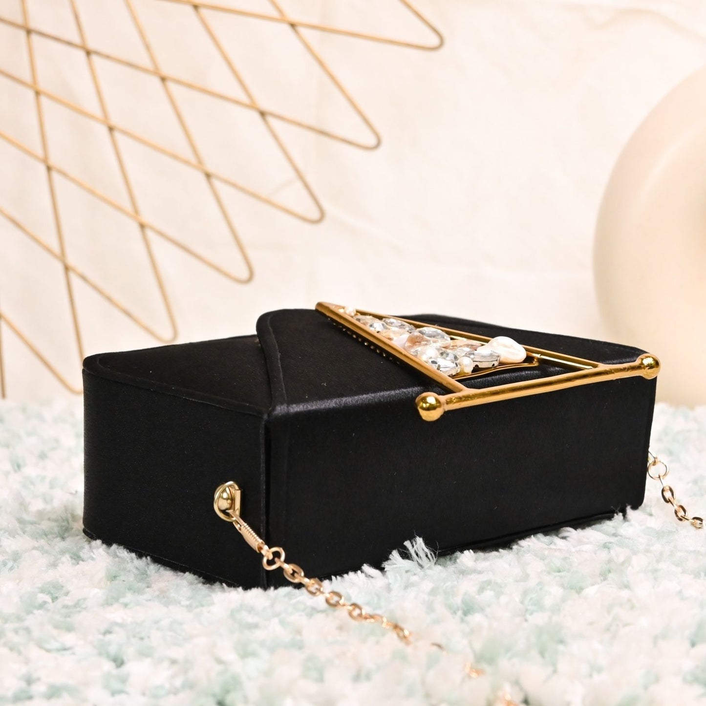 Mini Box Brass Handle Bag