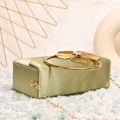 Mini Box Brass Handle Bag