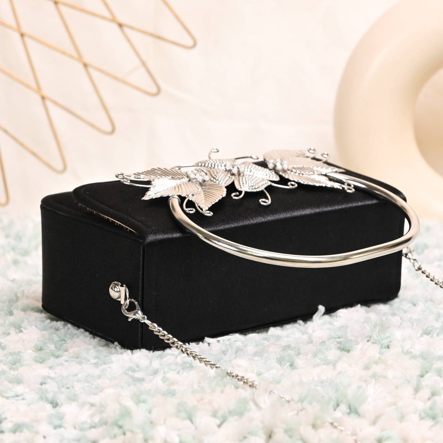 Mini Box Brass Handle Bag