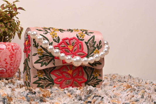 Embroidered Mini Box Bag