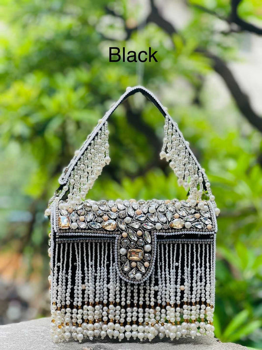 Tassel Box Party Clutch Bag