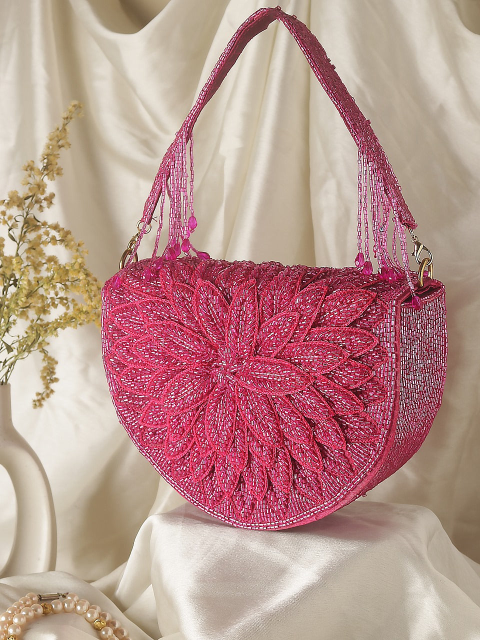 Floral Embroidery Handbag