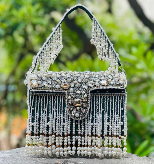 Tassel Box Party Clutch Bag