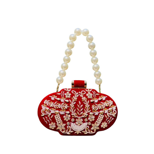 Embroidery Bridal Clutch Bag