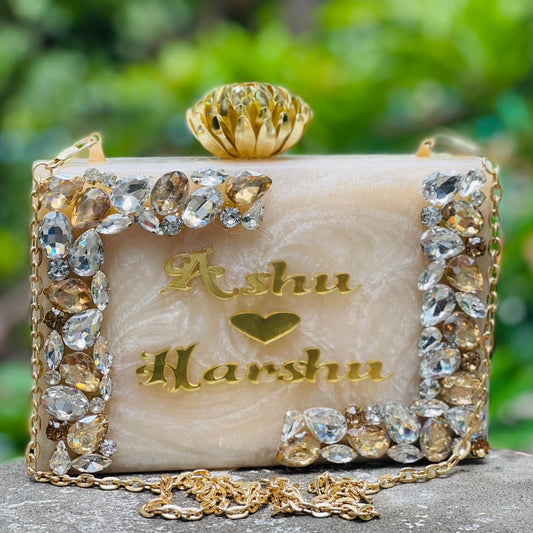 Acrylic Name Clutch