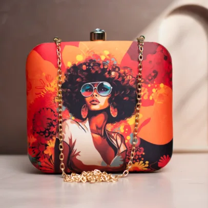 Beautiful Printed Women's Party Clutch